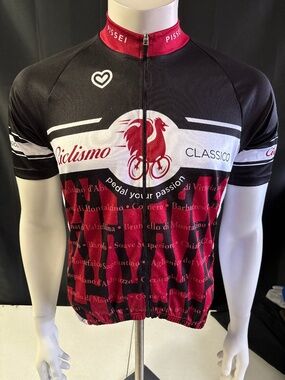 Nice mens size 4 Pissei cycling jersey